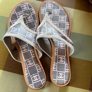 Chanel brand new never worn sandals.‎ Retail 885